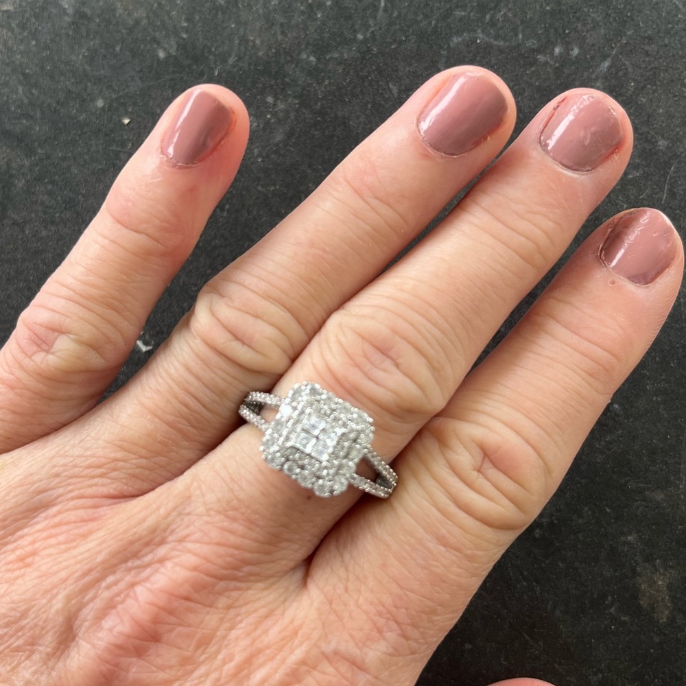 Moissanite ring